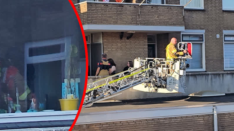 Vlam in de pan in woning op De Staart