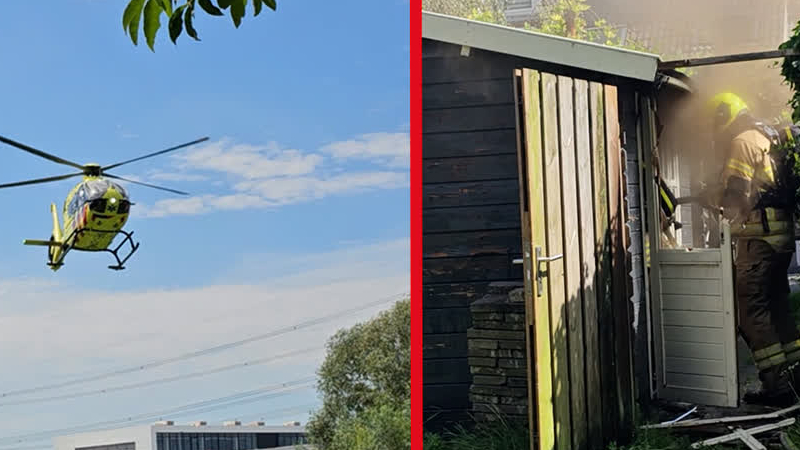 112-nieuws: traumaheli naar ongeluk met fietsers, brand in schuur Sterrenburg
