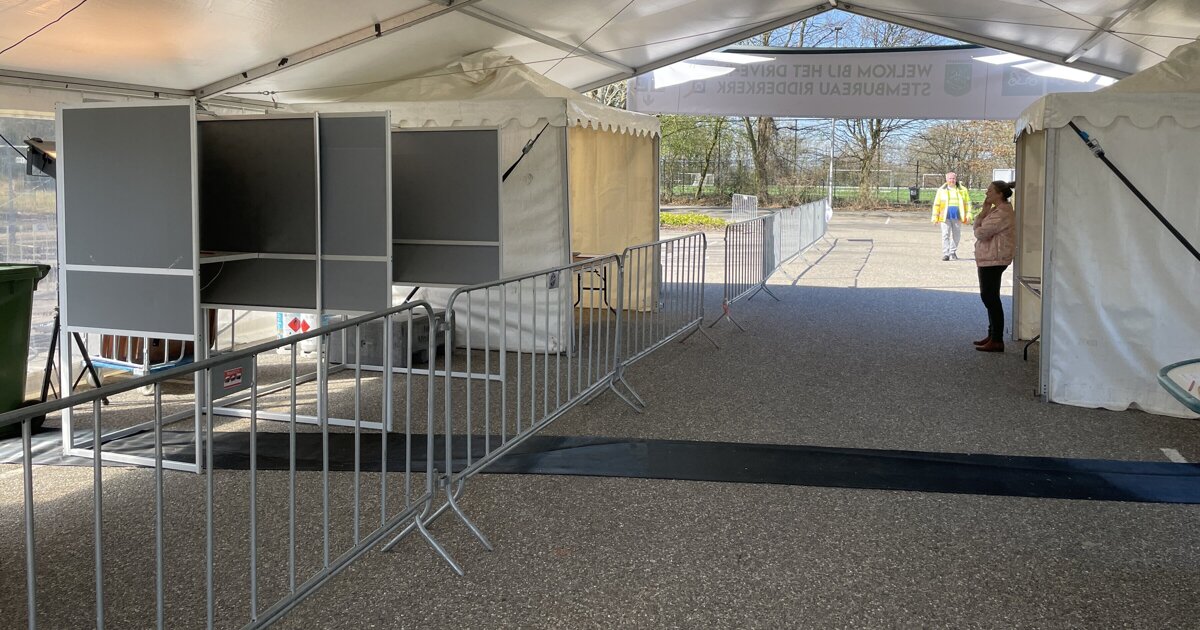 Stemmen vanuit de auto: vandaag kon het in Ridderkerk