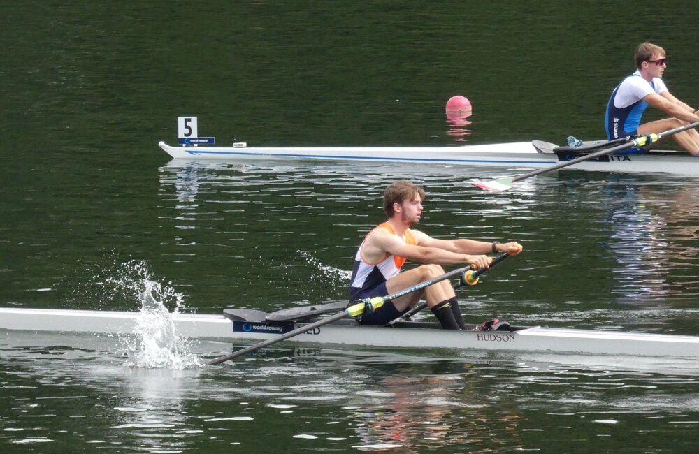 Victor Verbrugge (links)  in actie WK 202607