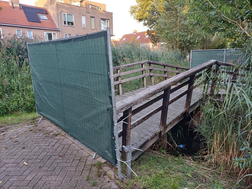 Fietsersbruggetje helemaal afgesloten na nieuwe veiligheidscontrole