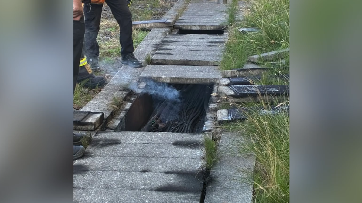 brand kabelgoot ProRail