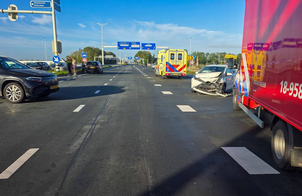 Ongeluk N3 Laan van Europa geblurd