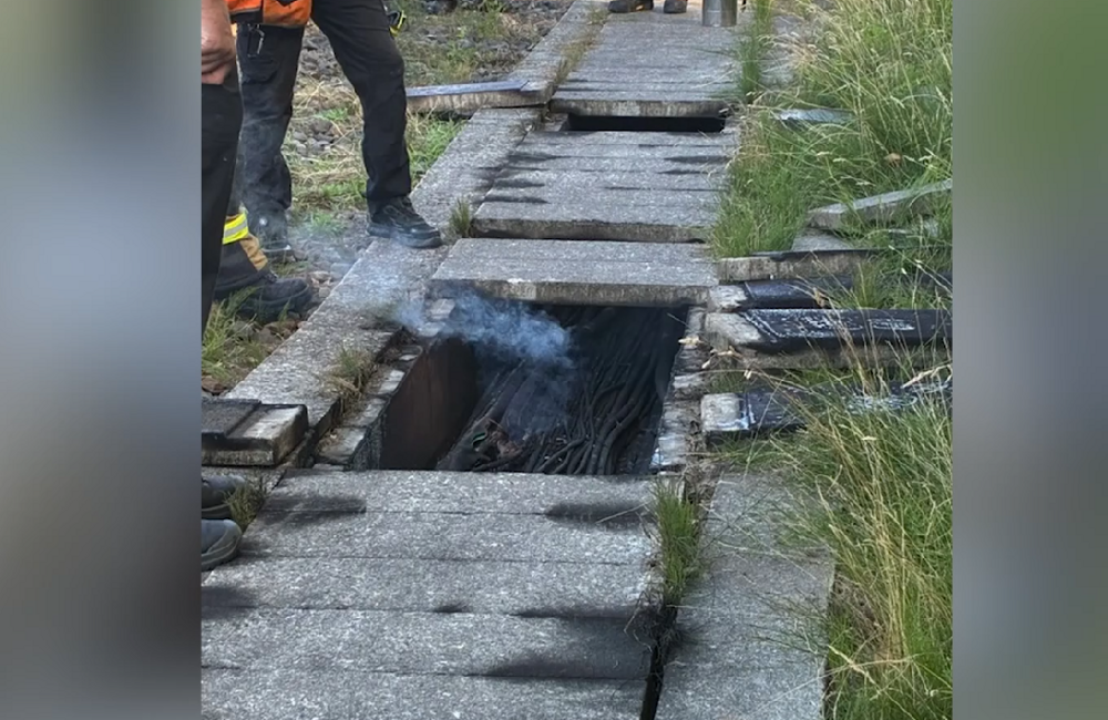 brand kabelgoot ProRail