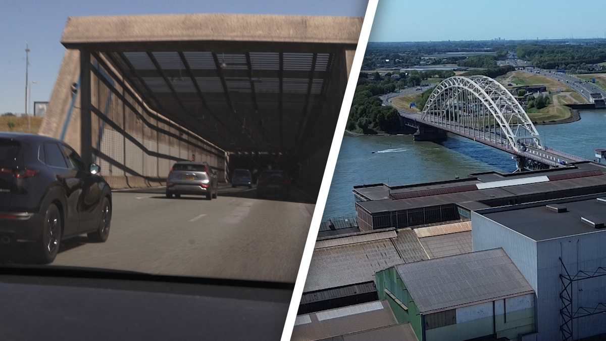 Noordtunnel en brug over de noord