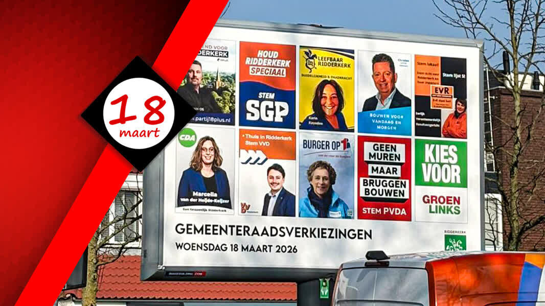 Verkiezingsbord Ridderkerk