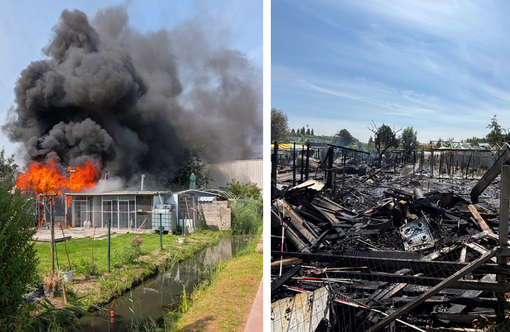 foto artikel brand volkstuintjes