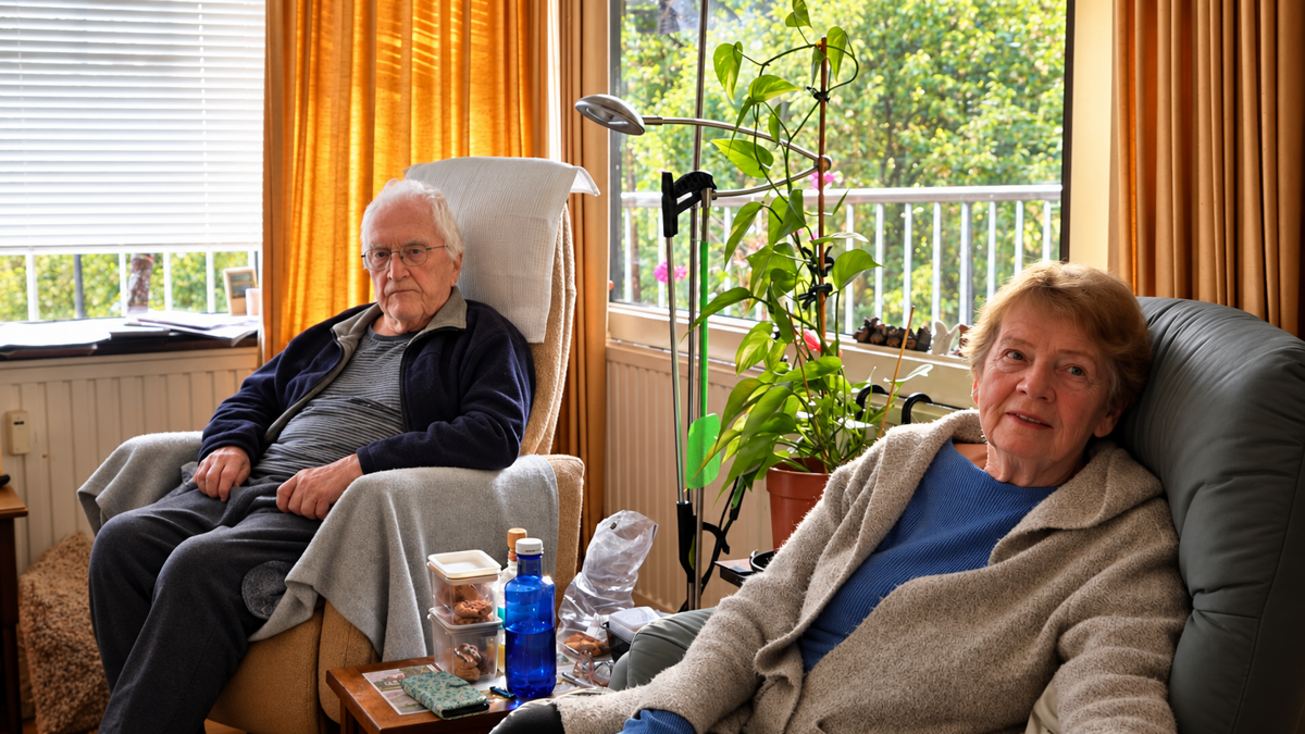 bewoners in de kou
