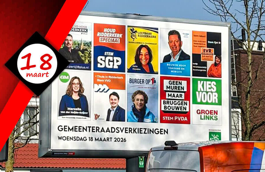 Verkiezingsbord Ridderkerk