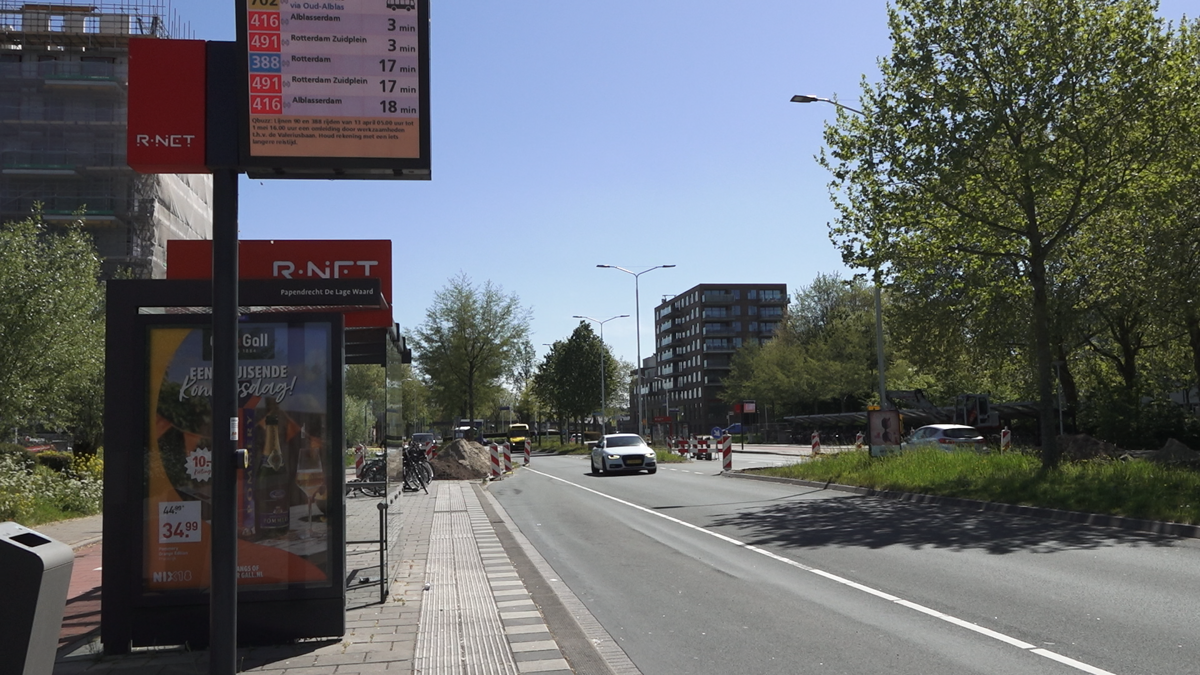 Bushalte Papendrecht verplaatst