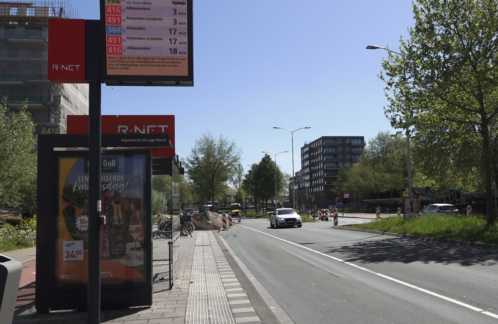 Bushalte Papendrecht verplaatst