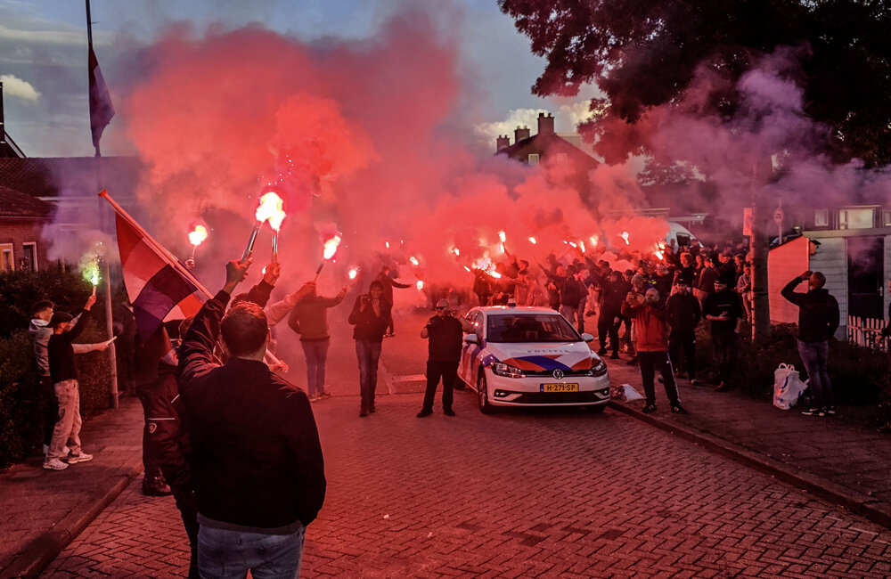 Fakkelprotest Nieuw-Lekkerland