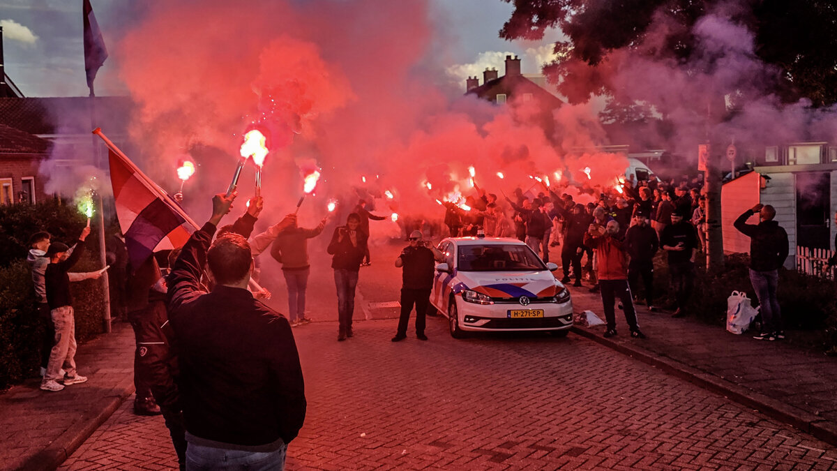 Fakkelprotest Nieuw-Lekkerland